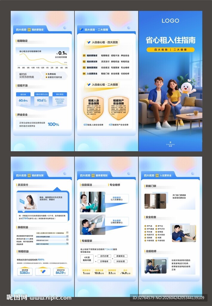 企业宣传产品三折页设计展示