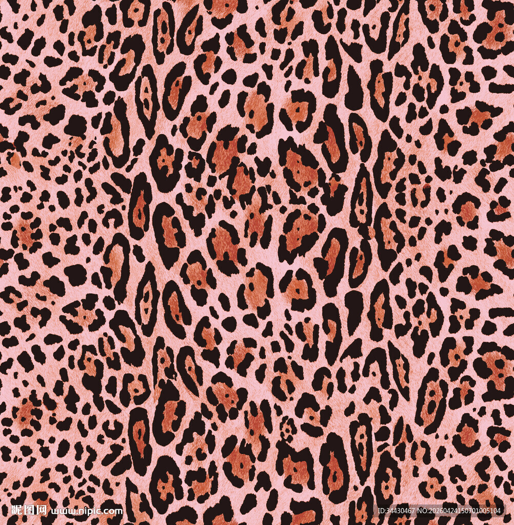 粉色豹纹图案纹理