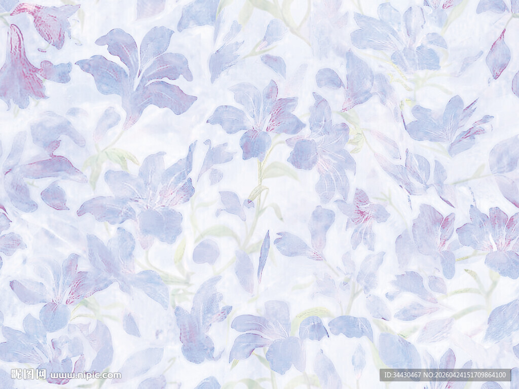 淡彩花卉图案背景纹理