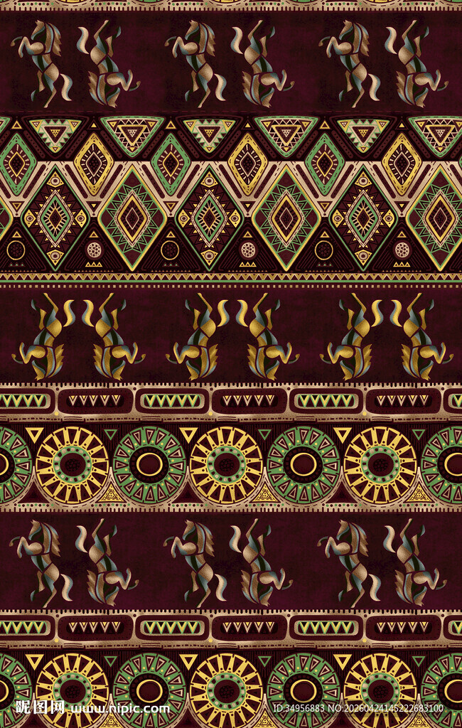 民族风几何图案纹理