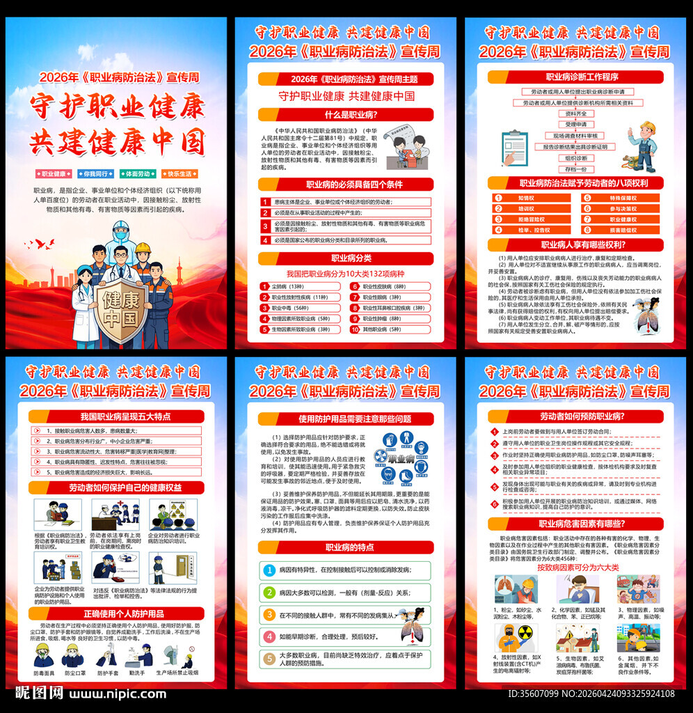 职业病海报