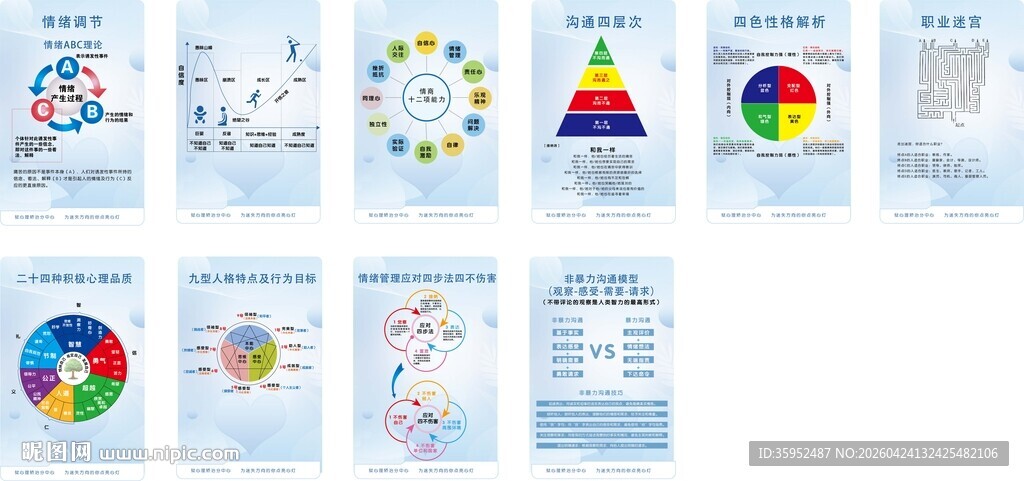 心里健康活动室展板