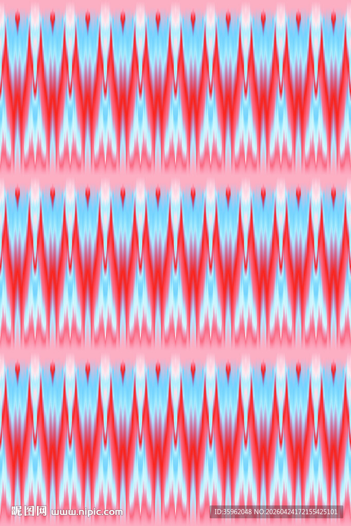 红蓝渐变条纹几何图案