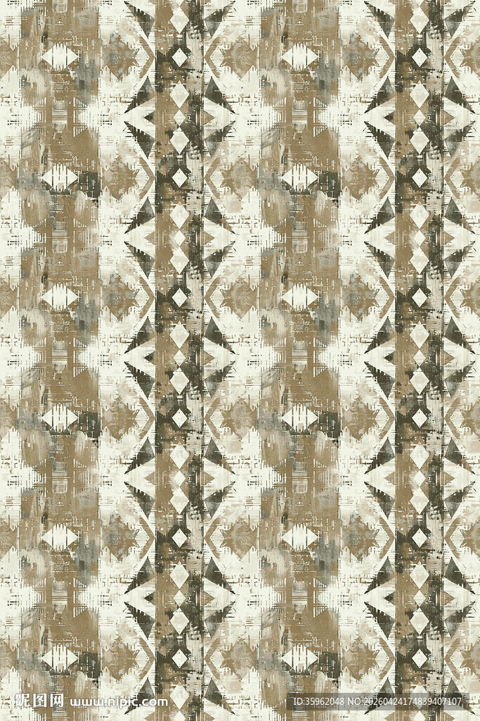 几何图案复古风花纹背景