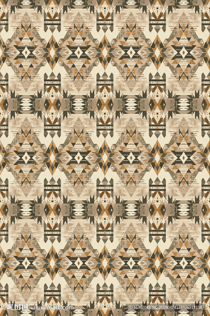 复古几何花纹图案背景