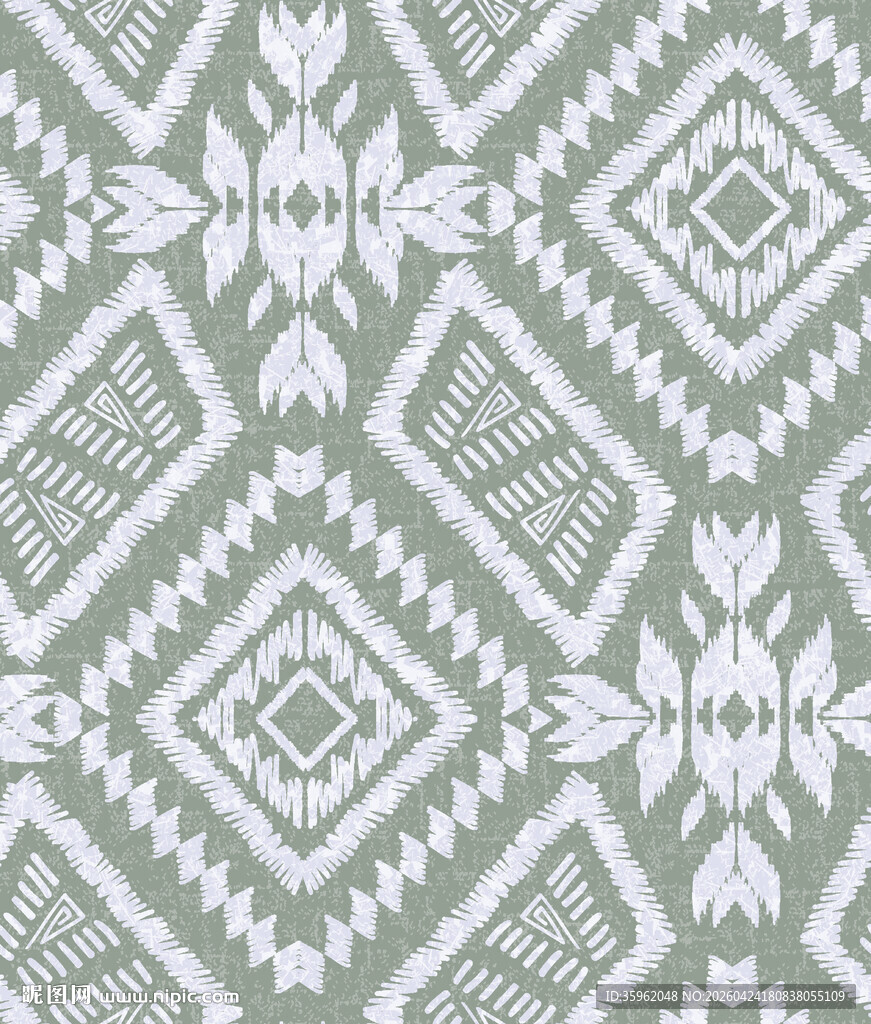 几何图案复古风无缝纹理