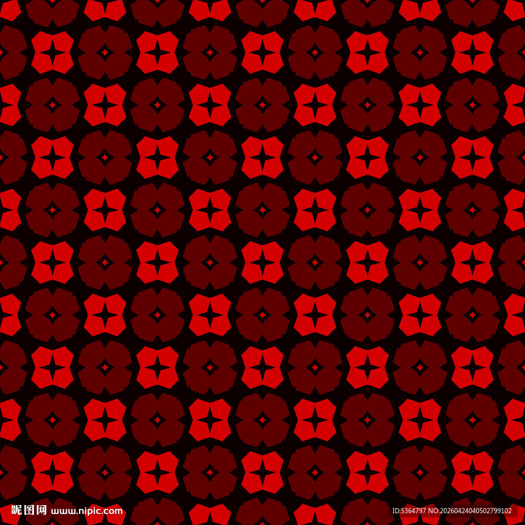 红色底纹爱心图案背景