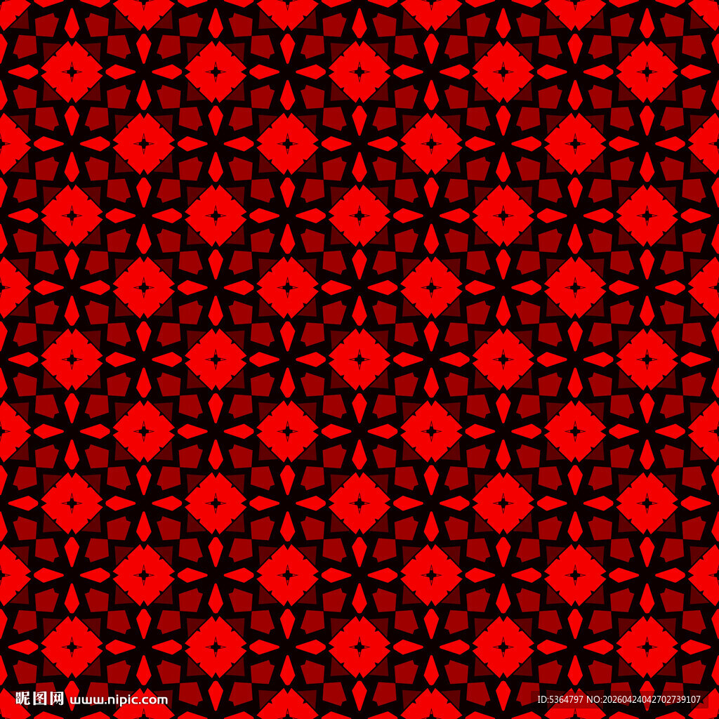 红色几何图案纹理背景
