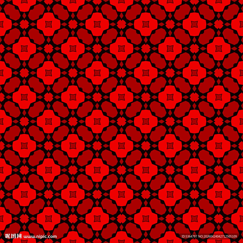 红色几何图案纹理背景