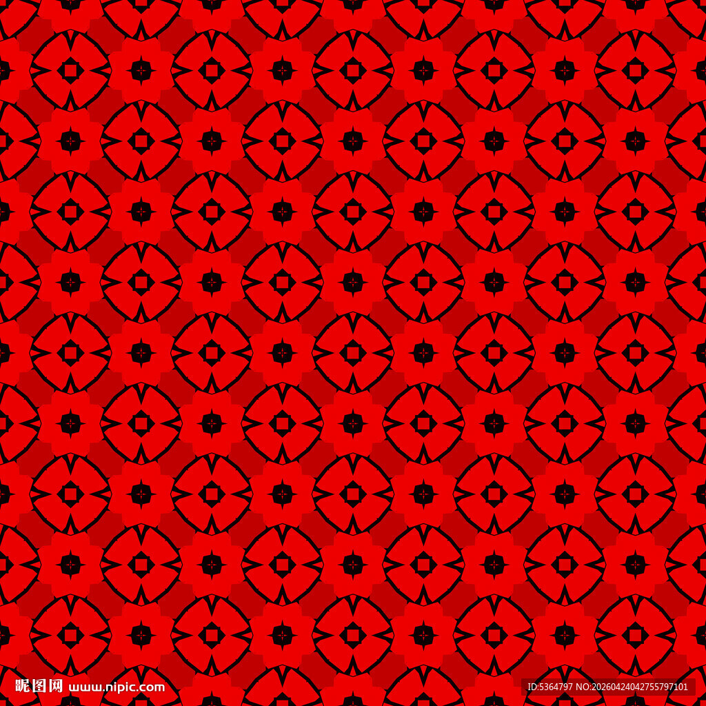 红色几何图案纹理背景