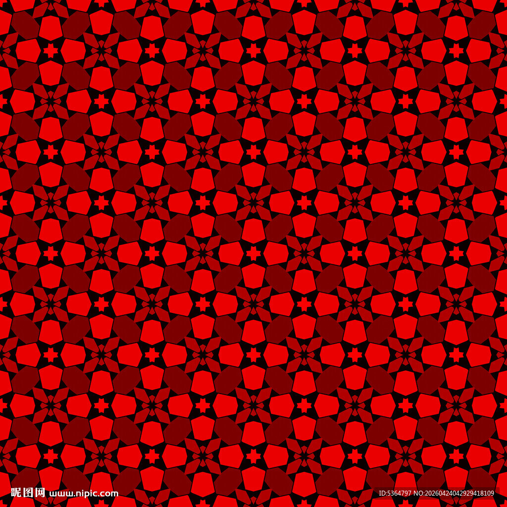 红色几何图案纹理背景