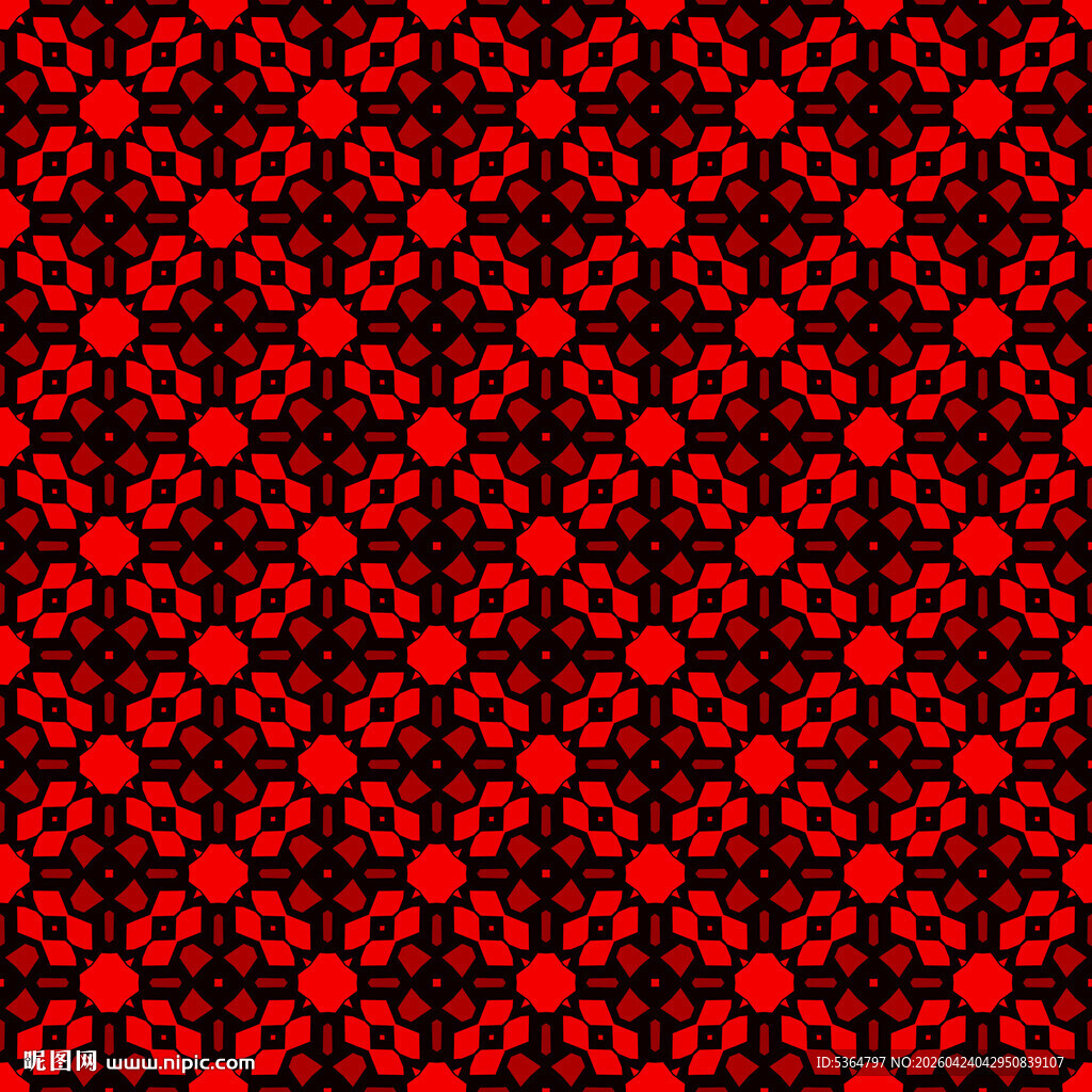 红色几何图案纹理背景