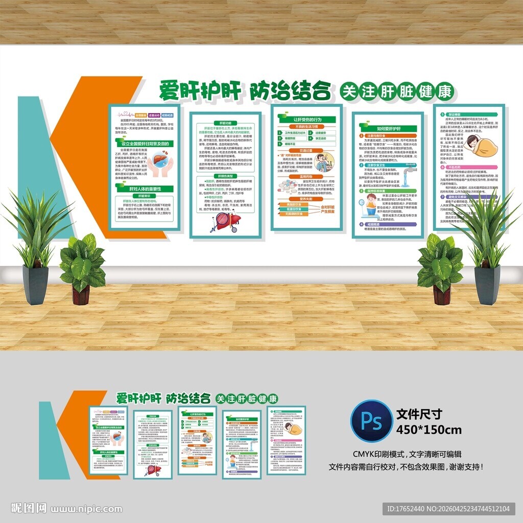 爱肝护肝文化墙