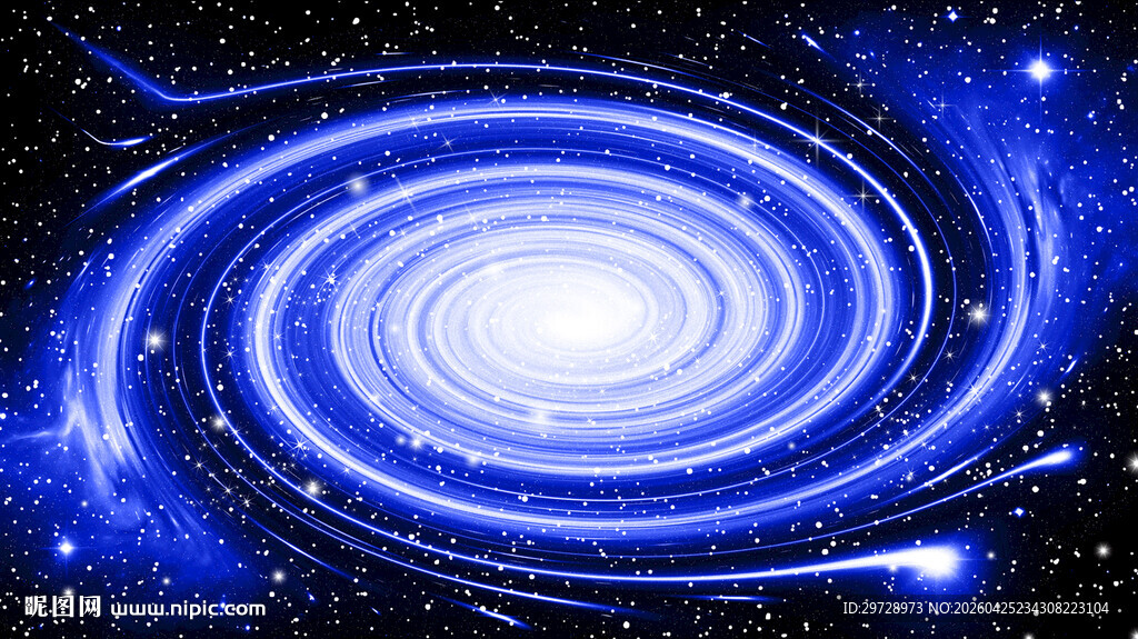 蓝色旋涡星空吊顶