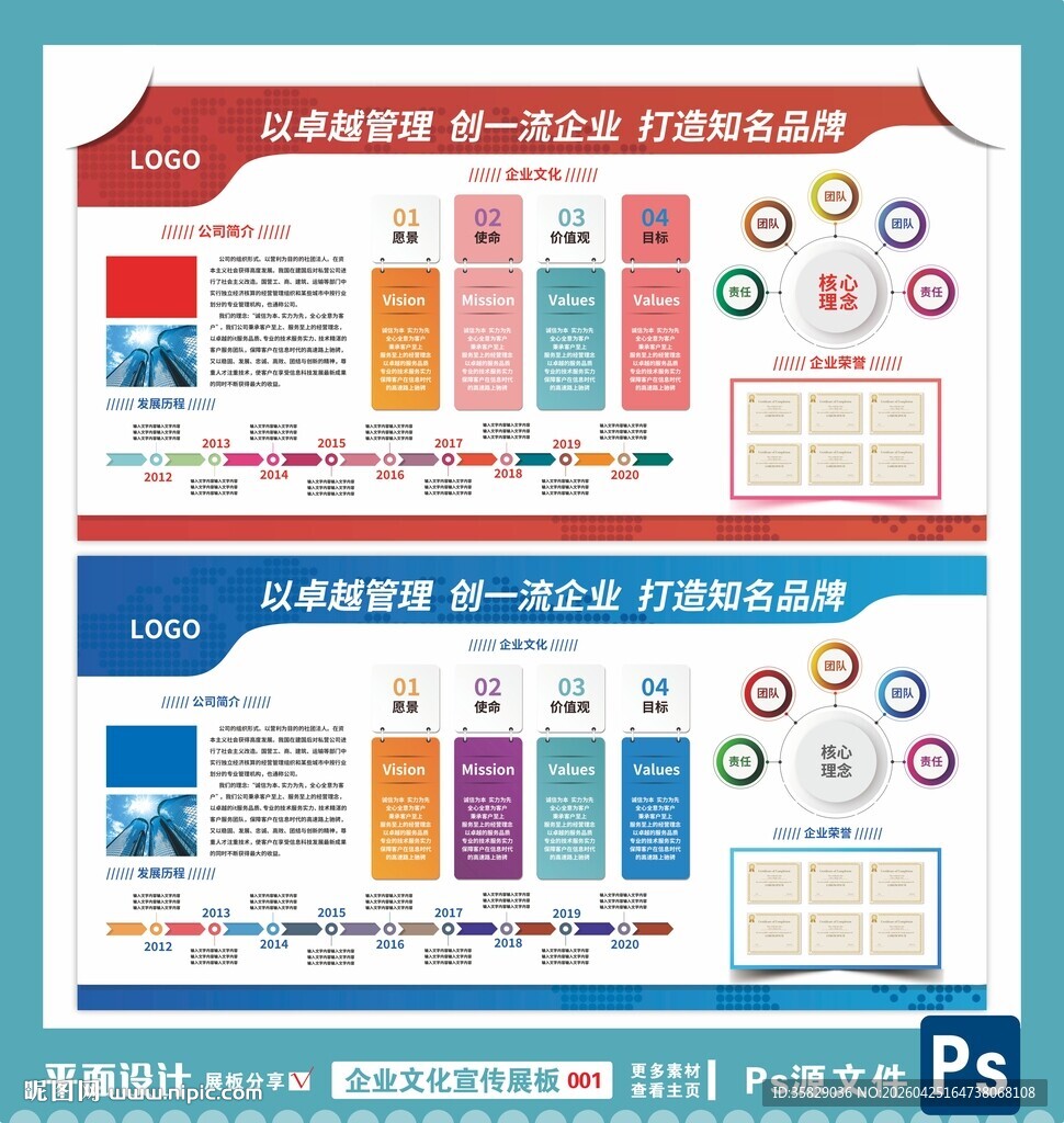 企业宣传展板设计