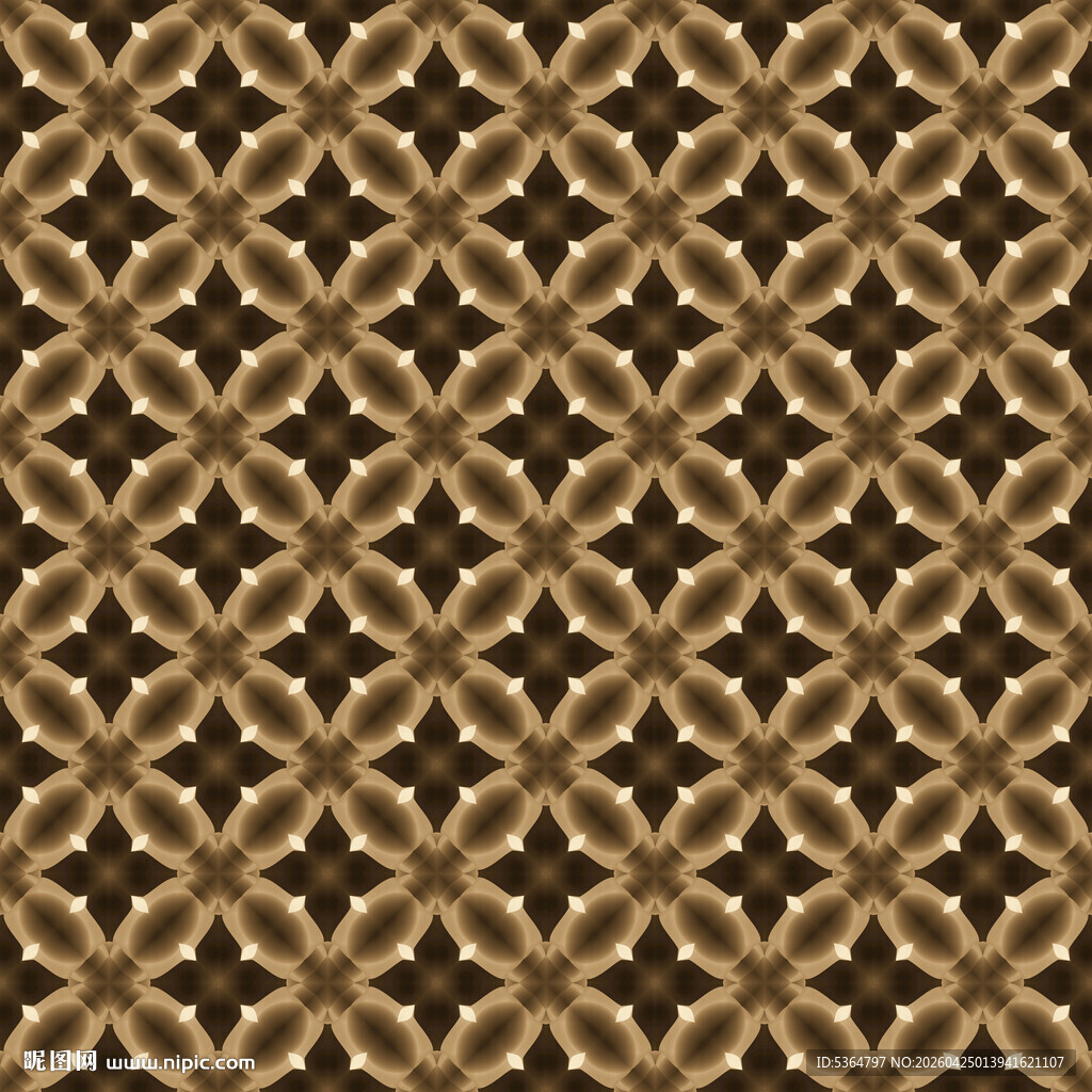 棕色几何线条无缝图案