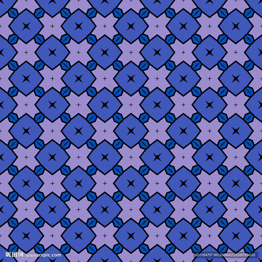 蓝色几何图案纹理背景