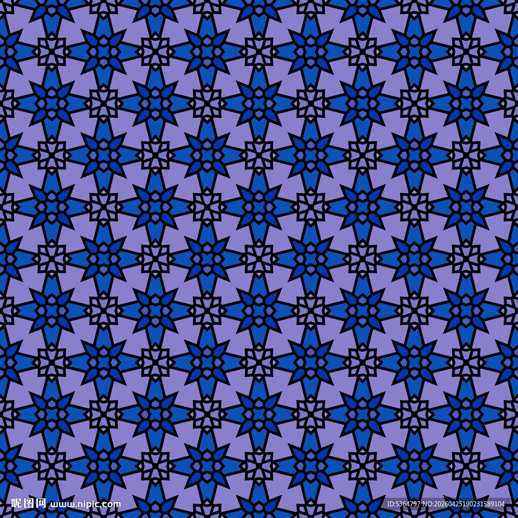 蓝色几何图案纹理背景