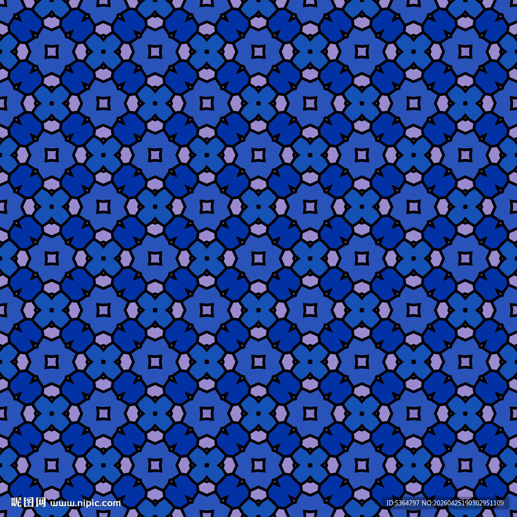 蓝色波点图案背景