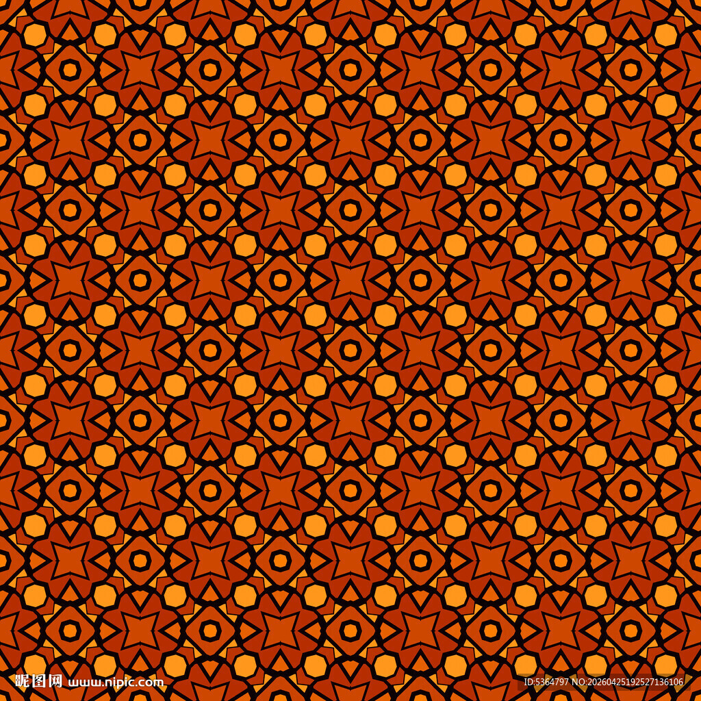橙红色几何图案纹理背景