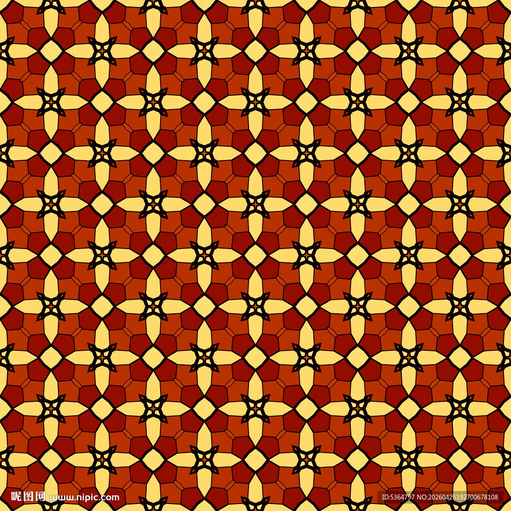 红色几何图案背景纹理