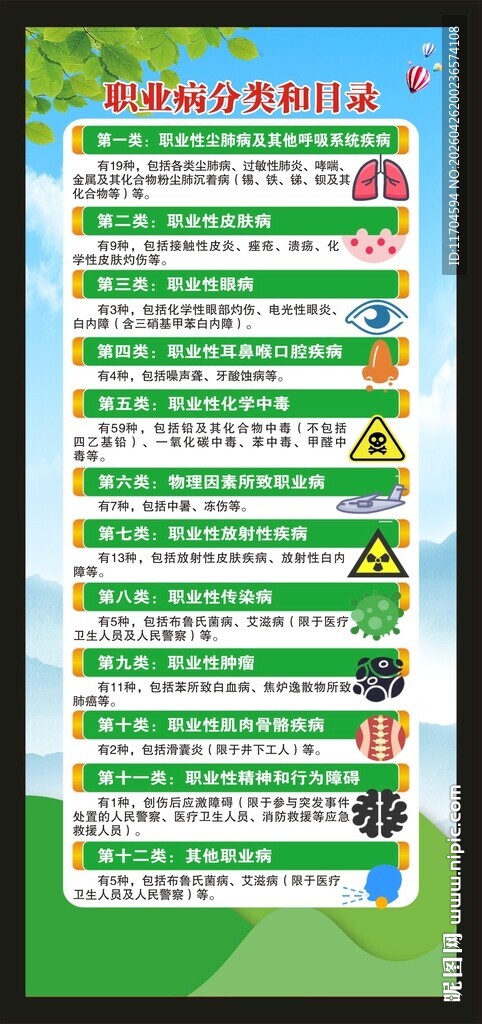 职业病防治法宣传周展架