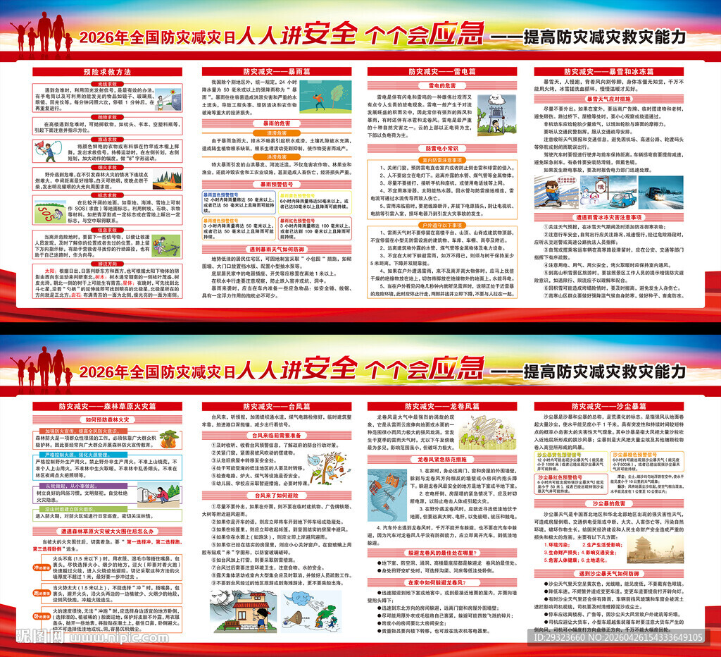 防灾减灾展板