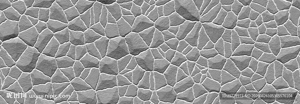 长幅灰石头墙贴图