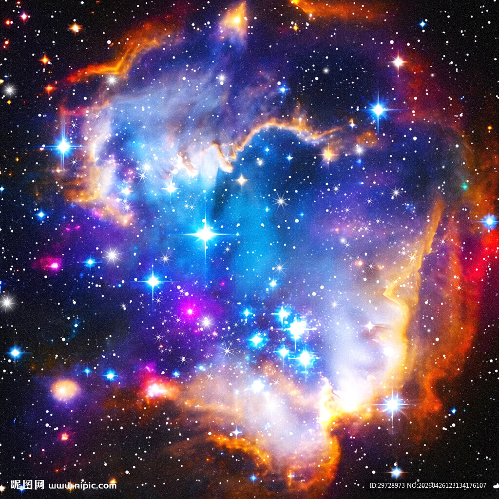 正方形绚丽星空