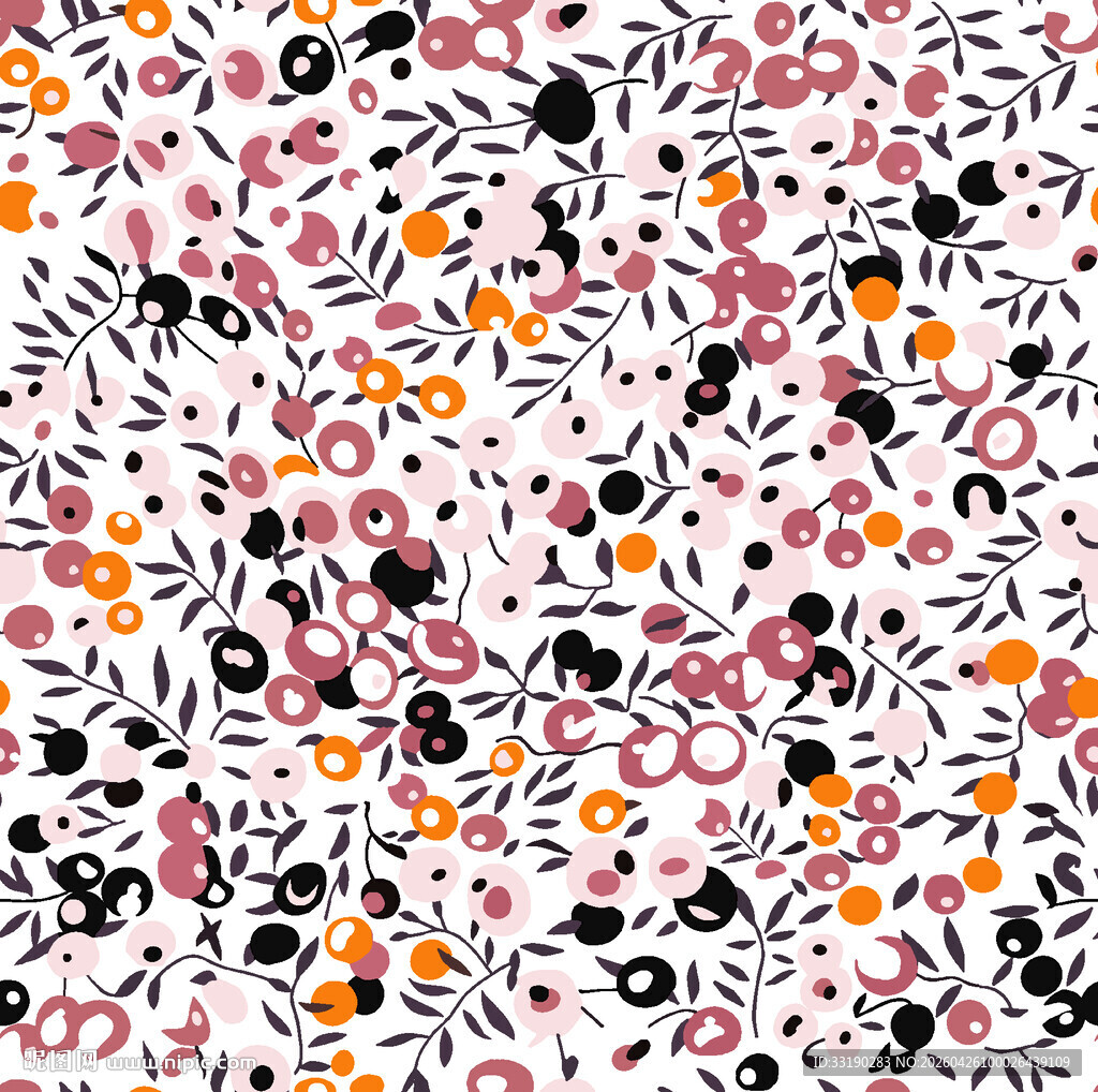 多彩花卉图案背景