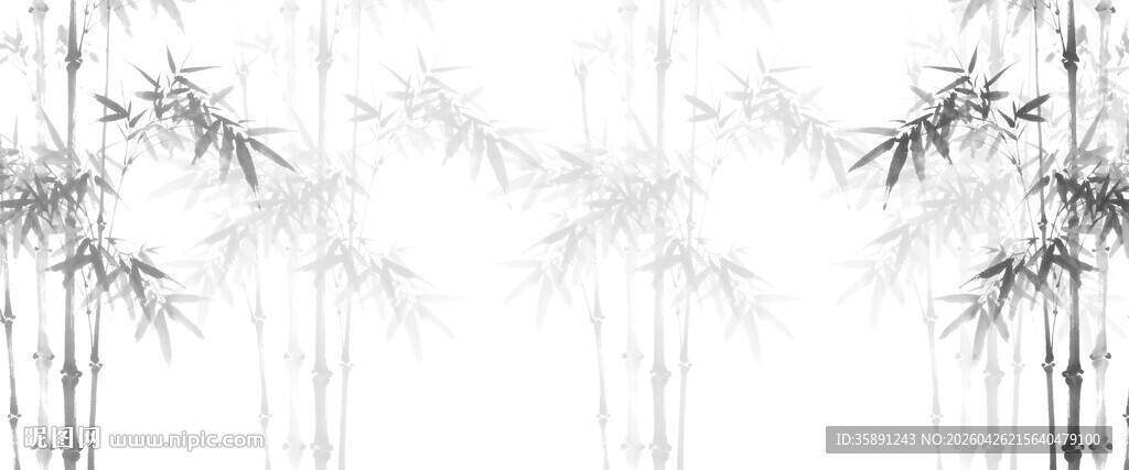 水墨竹影
