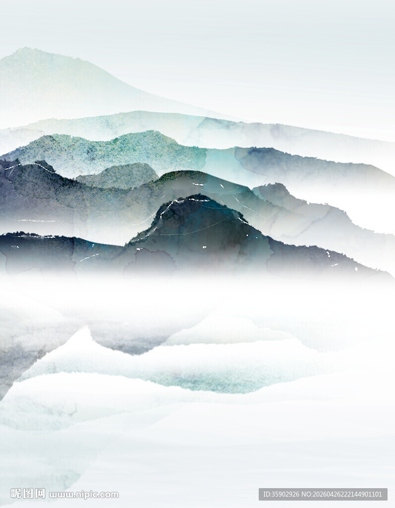 水墨山水意境图