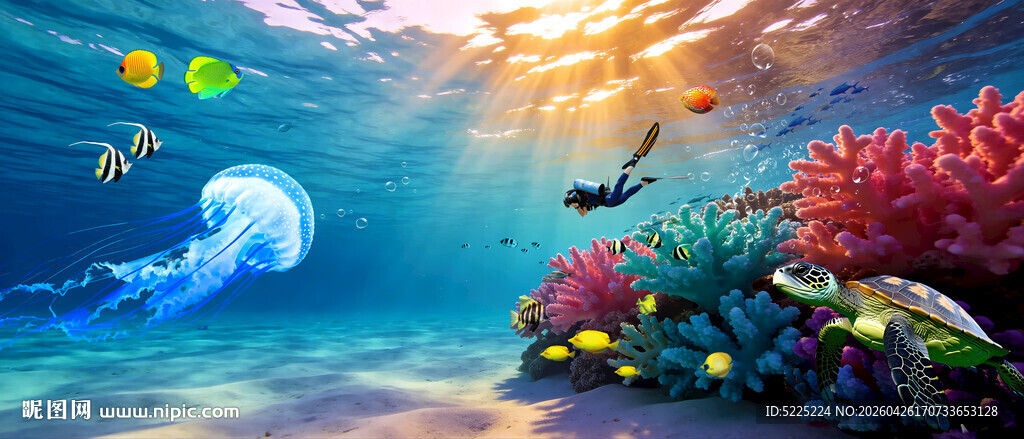 海底世界水母