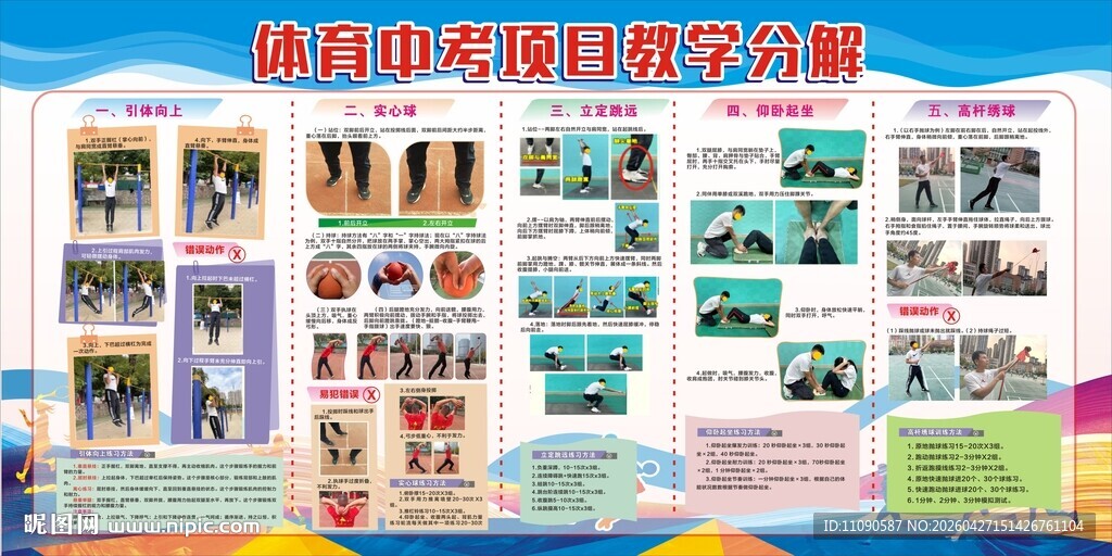 体育中考项目教学分解展示
