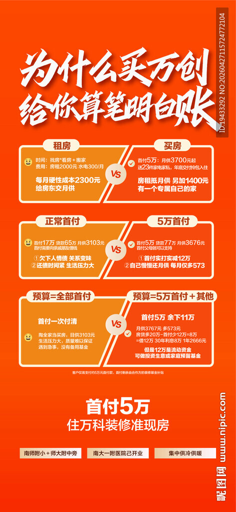 为什么买万创给你算笔明白账海报