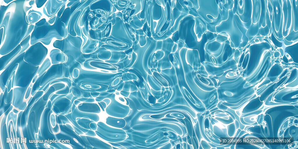 蓝色炫光流体液体纹理