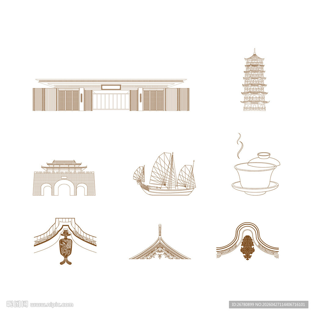 建筑线条元素