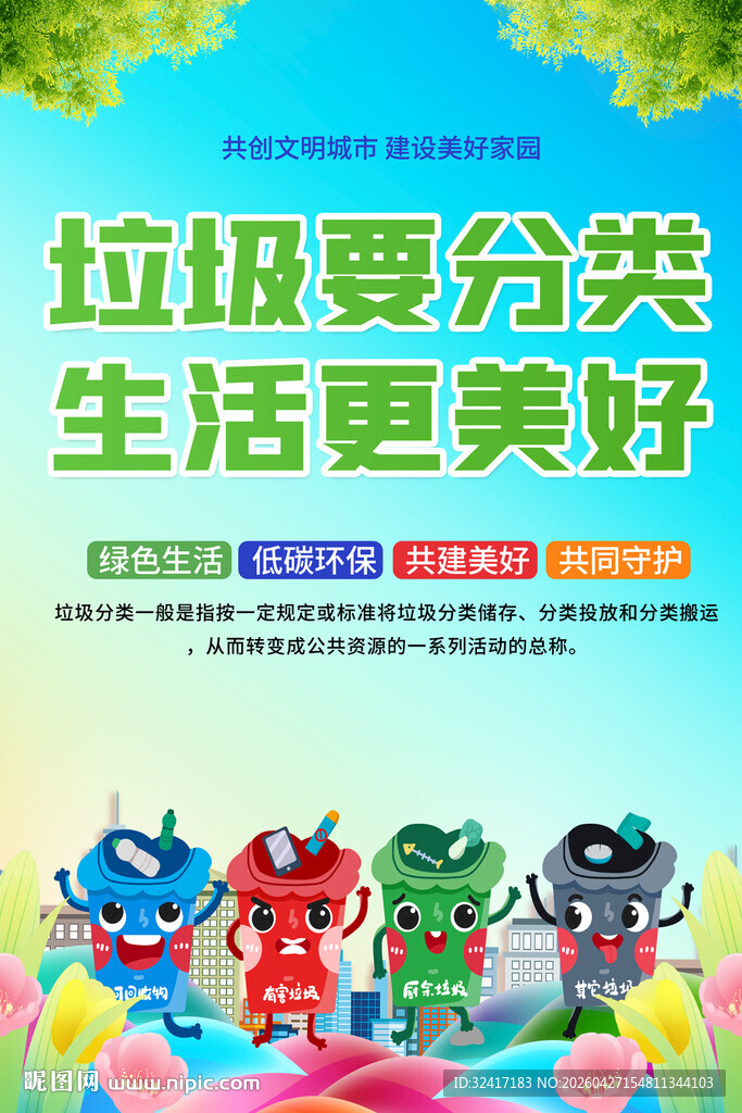 垃圾分类宣传海报
