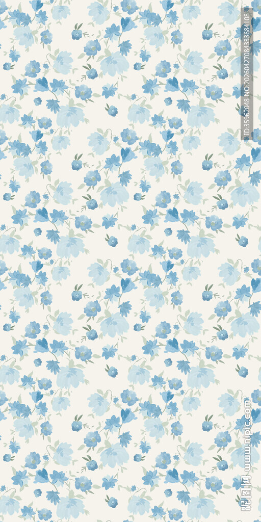 蓝白雪花图案纹理背景