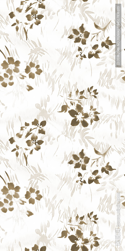 复古花卉图案纹理背景