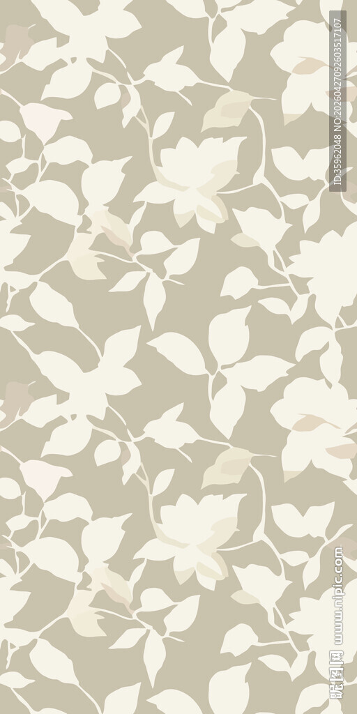 淡雅花卉纹理图案