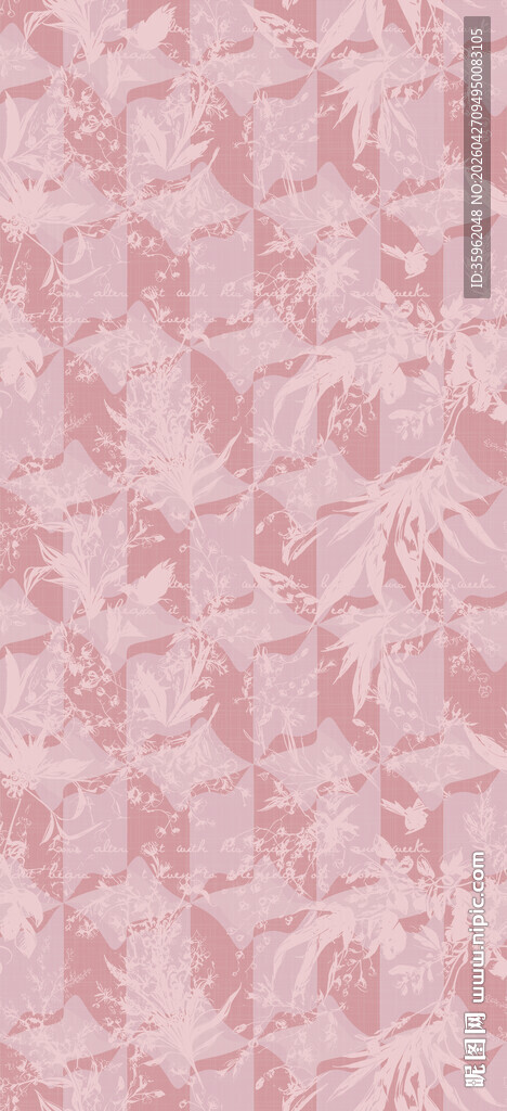 粉色花纹图案背景