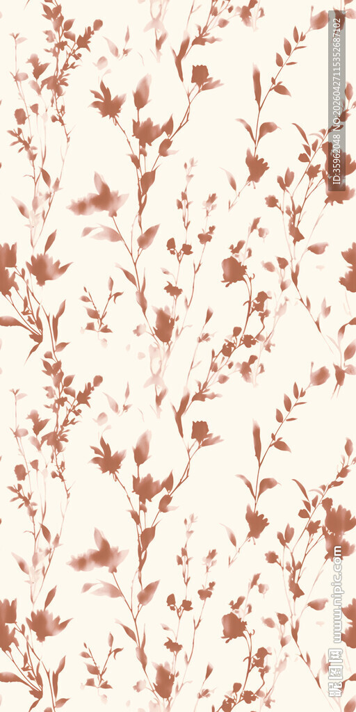 复古碎花图案纹理背景