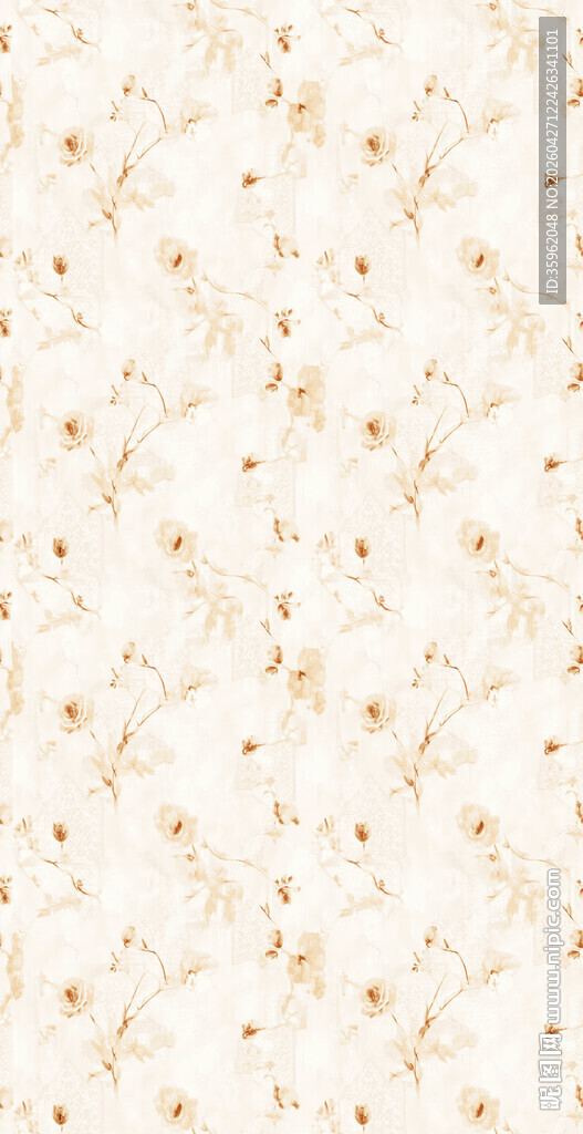 米白色花卉图案背景