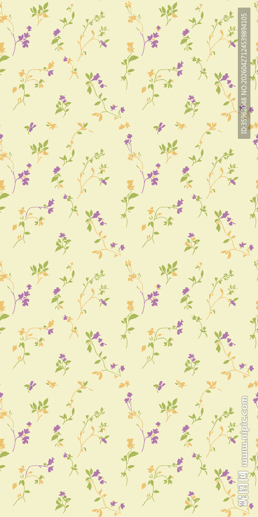 淡彩花卉图案背景