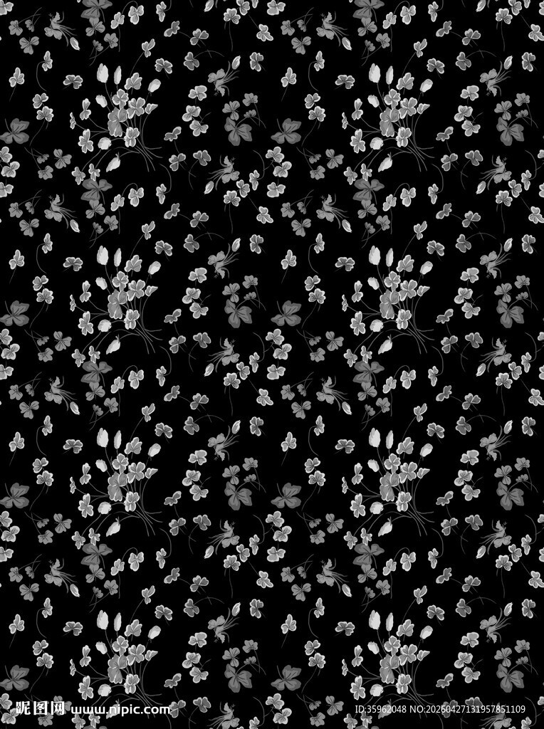 黑色底白色碎花图案纹理