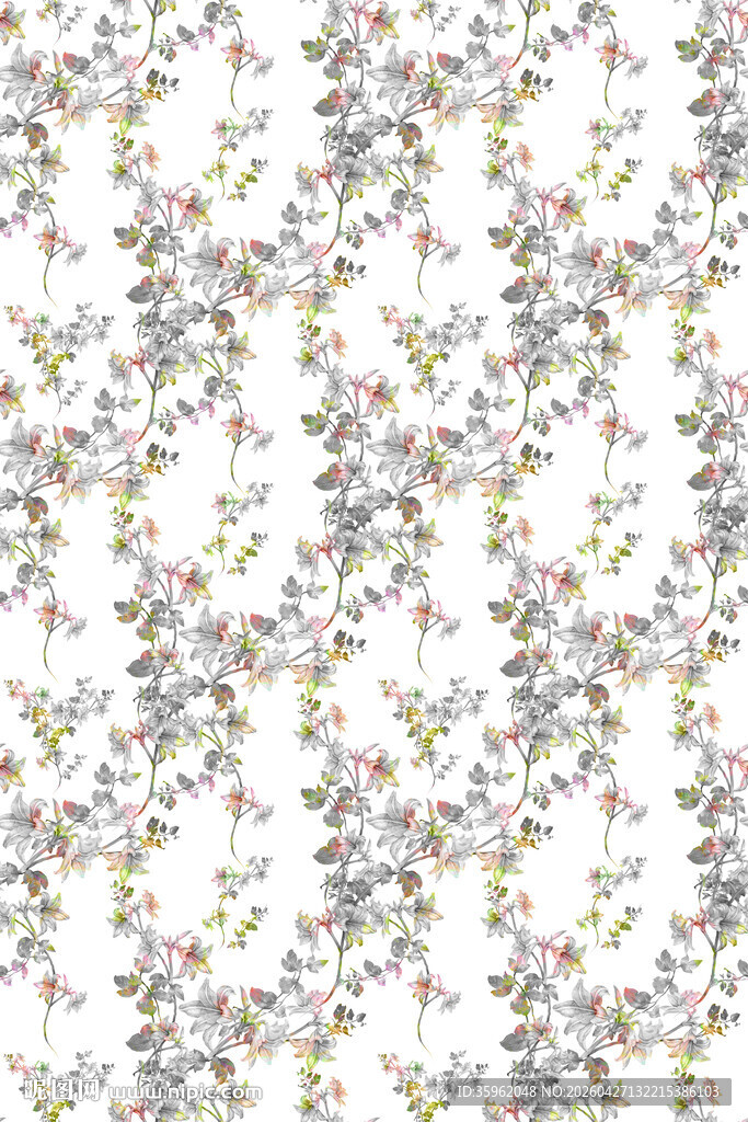 几何花卉图案纹理背景图