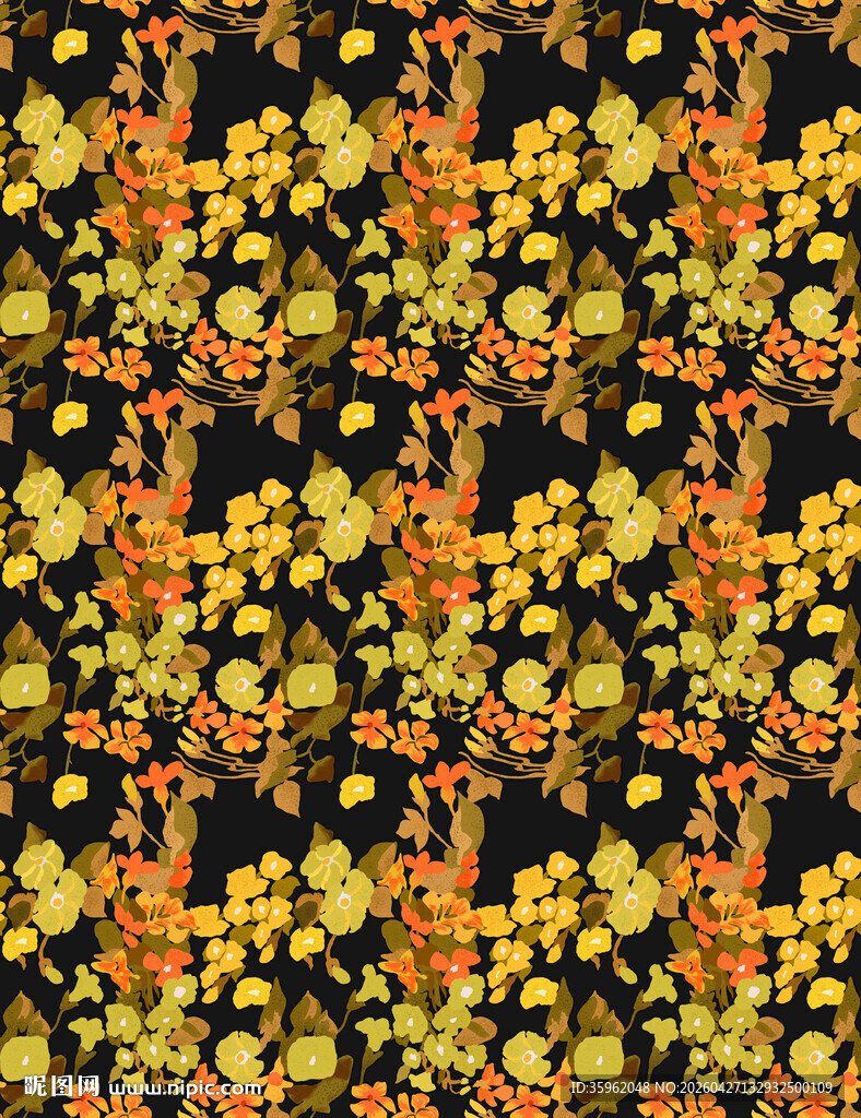 花卉图案背景纹理