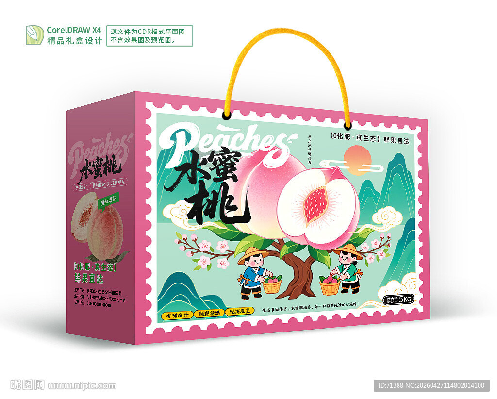 桃子包装 水蜜桃礼盒