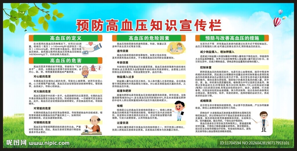 高血压日宣传栏